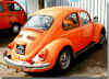 Oranje Volkswagen kever