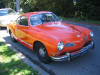 In het Golden Gate Park in San Francisco stond deze Karmann Ghia.