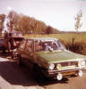 Groene VW Golf 1 met kever crossauto in Nieuwland